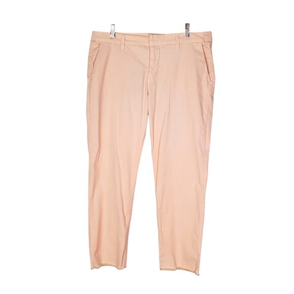 Frank & Eileen Wicklow Italian Chino Straight Pant Mid Rise Vintage Rose Size 12 - Picture 3 of 9